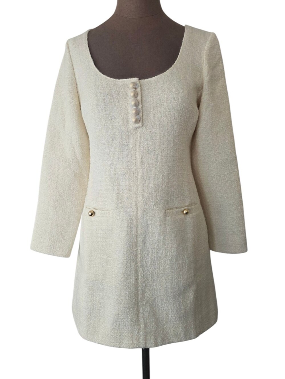 NWT J CREW Sophia scoopneck dress in tweed‎ Size 6